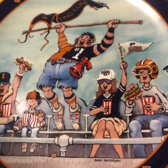 Illini Football Collector plate - Picture 2 of 3
